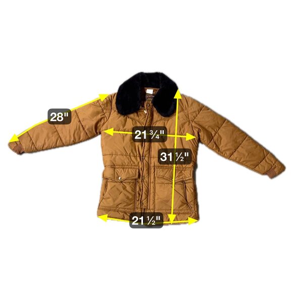 Vintage Coat Puffer Jacket Insulated Outerwear Blizzard Pruf Medium Walls USA - Picture 6 of 13